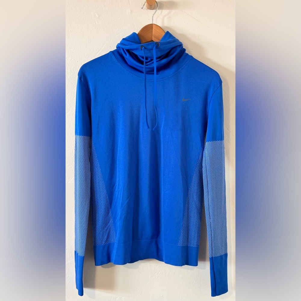 🌸 Nike Dri-Fit Turtleneck SweatShirt Women’s XS Blue Long Sleeve Base